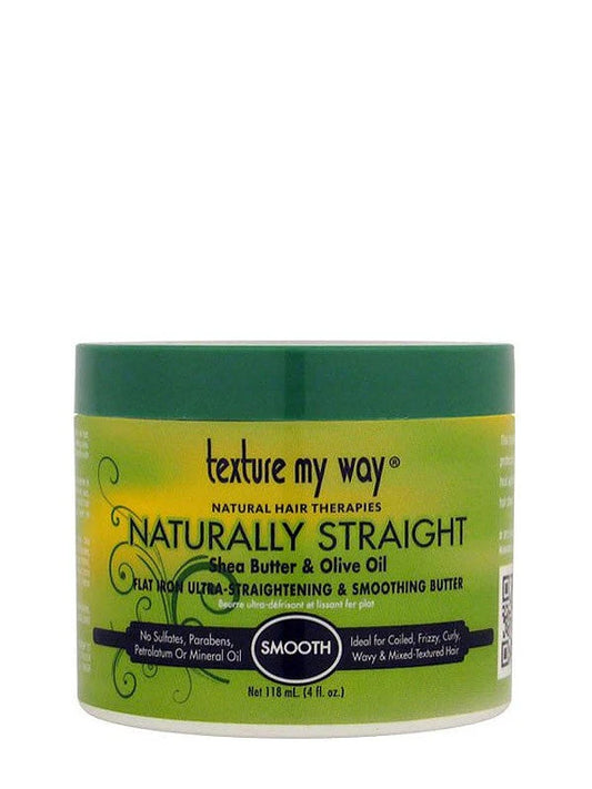 Texture My Way Naturally Straight Flat Iron Ultra-Straightening & Smoothing Butter 4 Oz