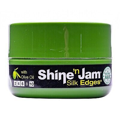 Shine N Jam Silk Edges Extra Firm Hold Gel With Olive Oil 63g/ 2.25oz