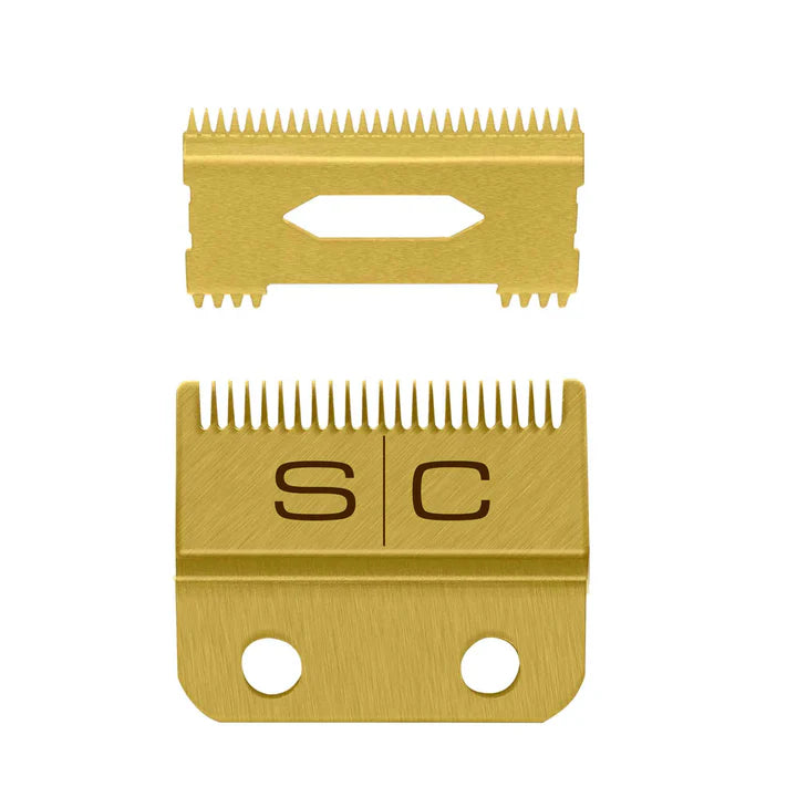 SC StyleCraft Clipper Blade Set - Gold Fade Blade and Gold Slim Deep Blade Set