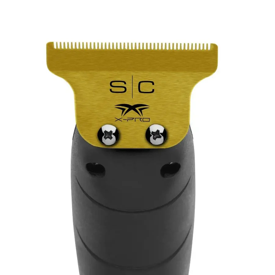 SC Stylecraft Classic Gold Titanium X-Pro Fixed Trimmer Blade with THE ONE Moving Black Diamond DLC Deep Tooth Cutter