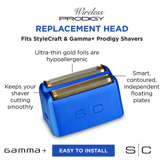 SC StyleCraft Wireless Prodigy Gold Replacement Foils Blue