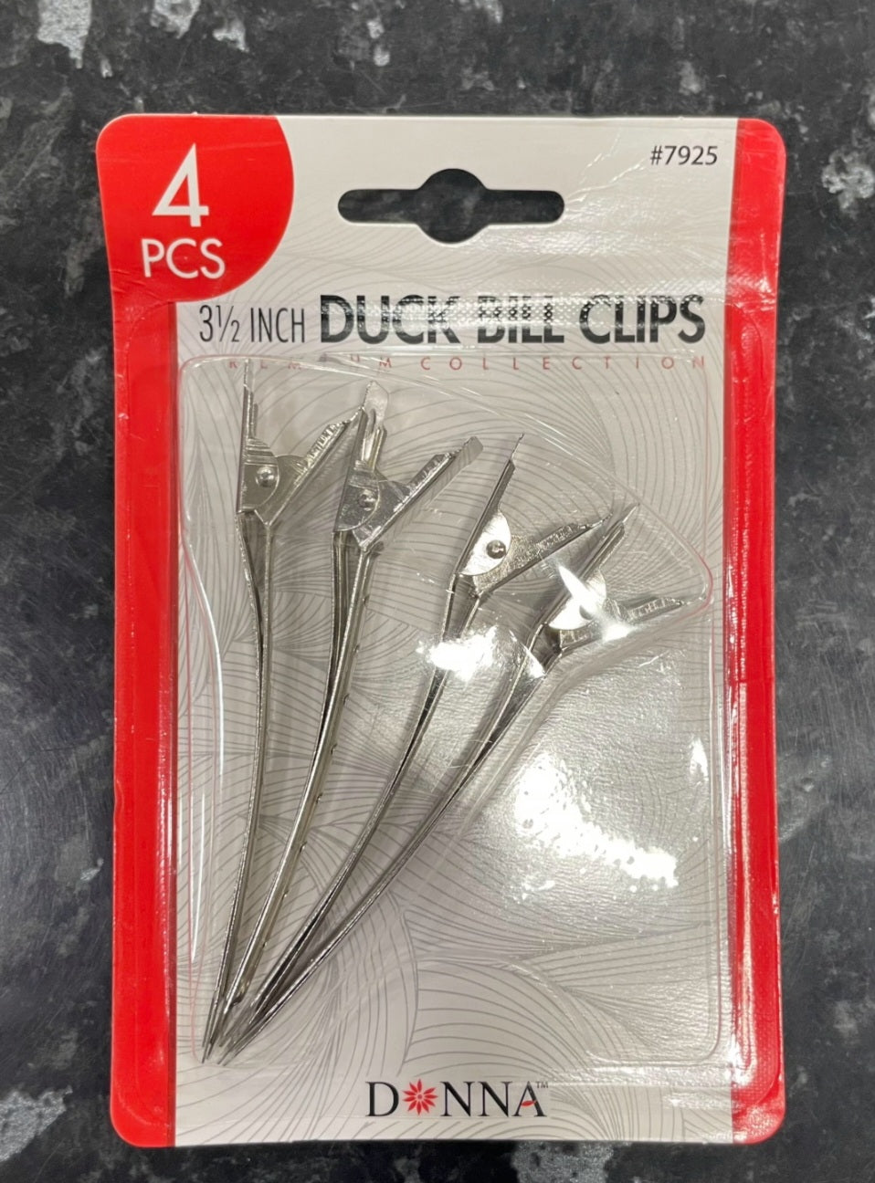 Donna 3 1/2 Inch Duck Bill Clips