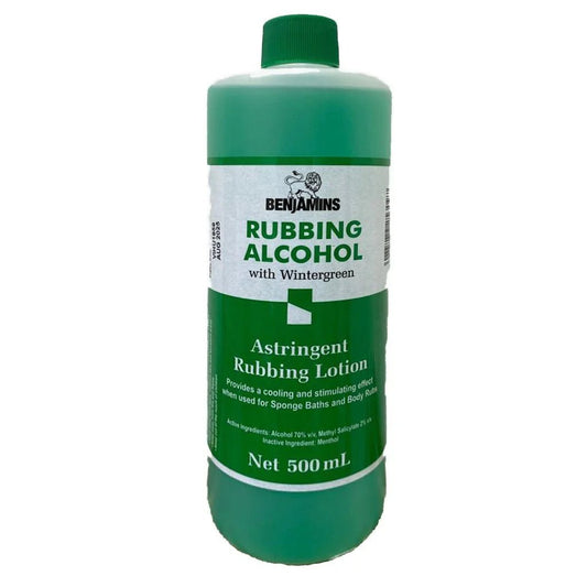 Benjamins Rubbing Alcohol with Wintergreen 500ml - Southwestsix Cosmetics Benjamins Rubbing Alcohol with Wintergreen 500ml Benjamins Southwestsix Cosmetics Benjamins Rubbing Alcohol with Wintergreen 500ml