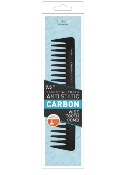 Donna - Anti Static Carbon - Wide tooth Comb - Southwestsix Cosmetics Donna - Anti Static Carbon - Wide tooth Comb Accessories Titan Donna Southwestsix Cosmetics 658302072098 Donna - Anti Static Carbon - Wide tooth Comb