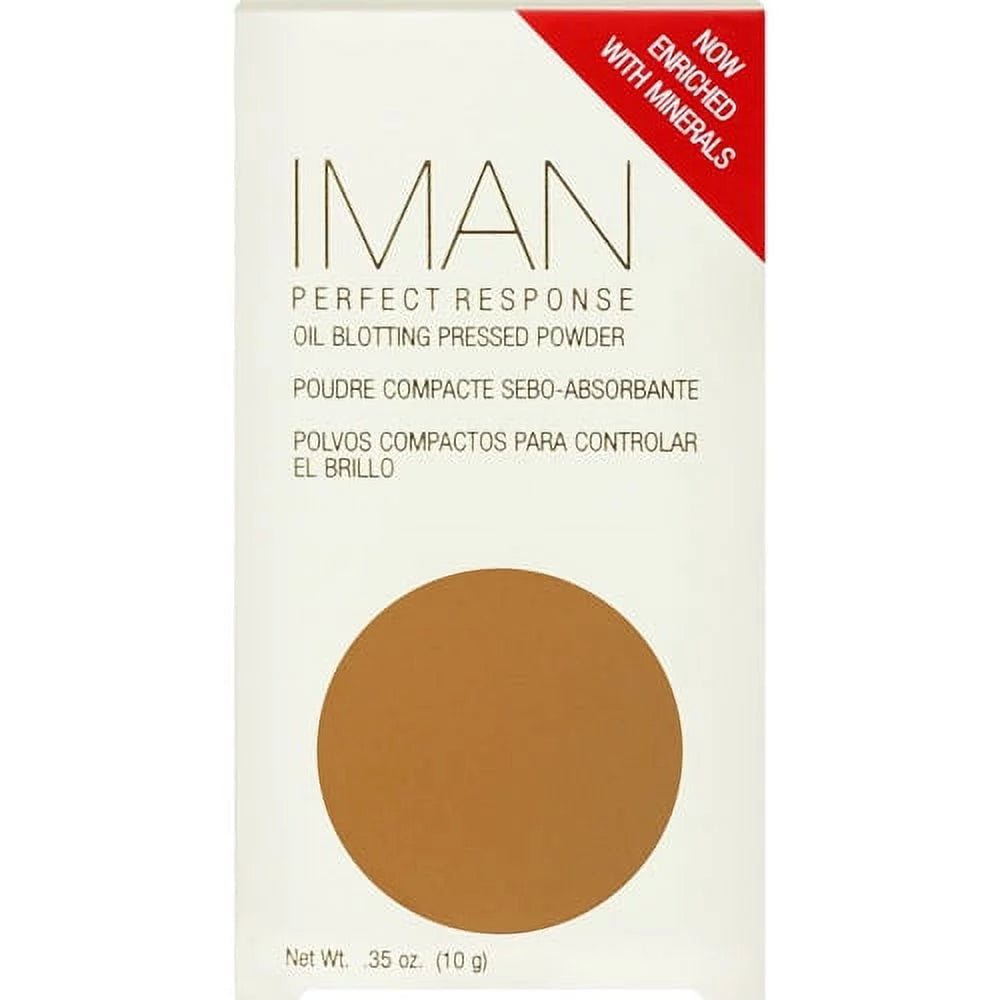 Iman Perfect Response Oil Blotting Pressed Powder - Southwestsix Cosmetics Iman Perfect Response Oil Blotting Pressed Powder Face Powder Iman Southwestsix Cosmetics Medium Deep Iman Perfect Response Oil Blotting Pressed Powder