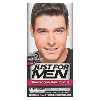 Just For Men - Shampoo - In Haircolour - Southwestsix Cosmetics Just For Men - Shampoo - In Haircolour Hair Colour Just For Men Southwestsix Cosmetics 011509049315 Darkest Brown Just For Men - Shampoo - In Haircolour