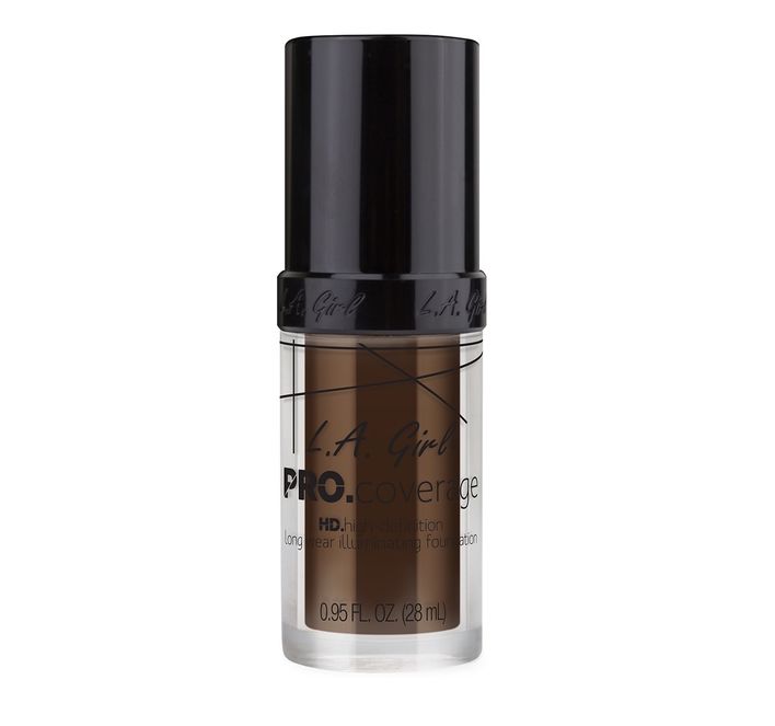 LA Girl PRO Coverge Long Wear Illuminating Foundation - Southwestsix Cosmetics LA Girl PRO Coverge Long Wear Illuminating Foundation Makeup LA Girl Southwestsix Cosmetics Dark Chocolate LA Girl PRO Coverge Long Wear Illuminating Foundation