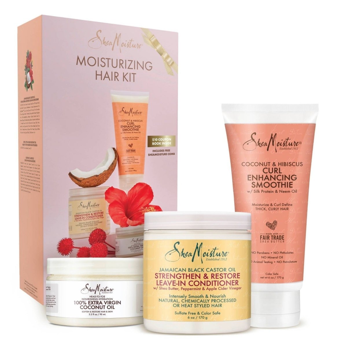 Shea Moisture Moisturising Hair Kit - Southwestsix Cosmetics Shea Moisture Moisturising Hair Kit Hair Kit Shea Moisture Southwestsix Cosmetics Shea Moisture Moisturising Hair Kit