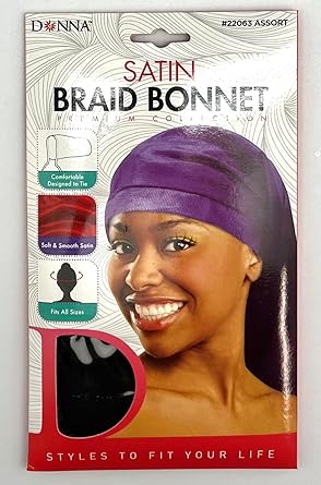 Titan Donna - Satin Braid Bonnet - Southwestsix Cosmetics Titan Donna - Satin Braid Bonnet Accessories Titan Soft Donna Southwestsix Cosmetics 658302220635 Assorted Titan Donna - Satin Braid Bonnet