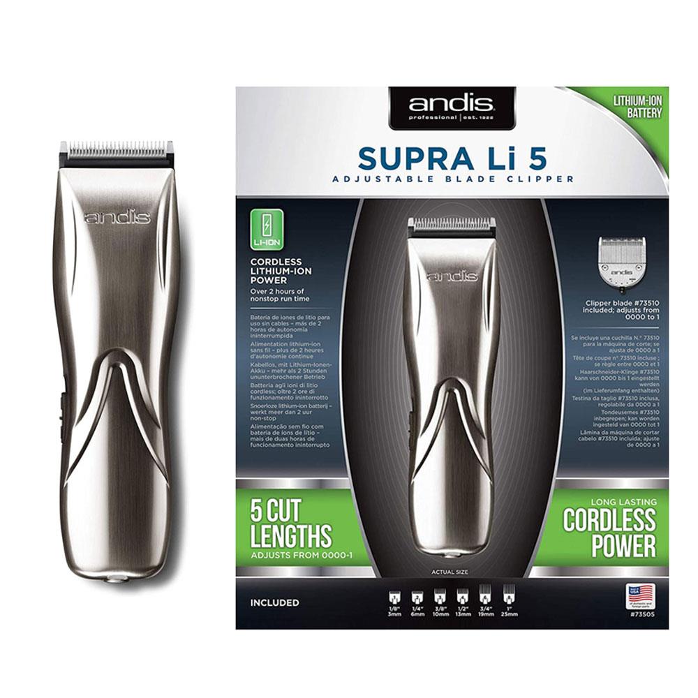 Andis Supra Li 5 Detachable Blade Clipper (LCL-2) - Southwestsix Cosmetics Andis Supra Li 5 Detachable Blade Clipper (LCL-2) Southwestsix Cosmetics Southwestsix Cosmetics 040102735059 Andis Supra Li 5 Detachable Blade Clipper (LCL-2)