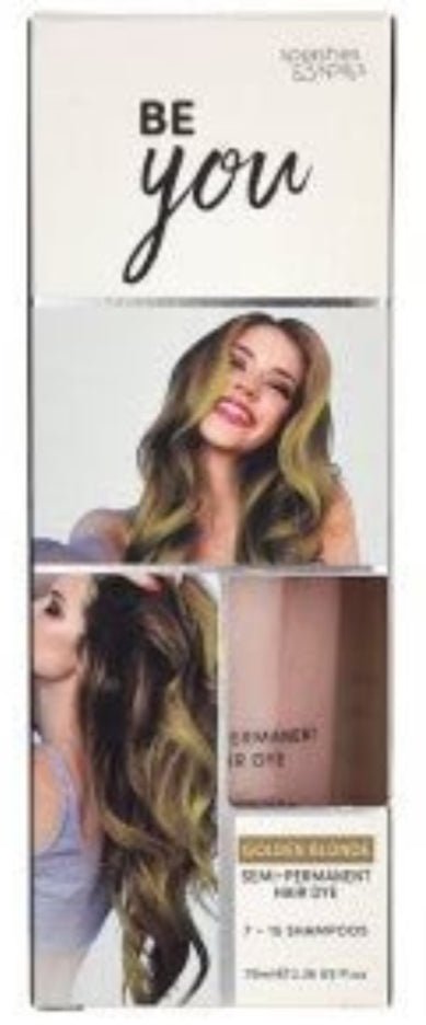 Be You Golden Blonde Semi Permanent Hair Dye - Southwestsix Cosmetics Be You Golden Blonde Semi Permanent Hair Dye Hair Dyes Be You Southwestsix Cosmetics 5060448782727 Golden blonde Be You Golden Blonde Semi Permanent Hair Dye