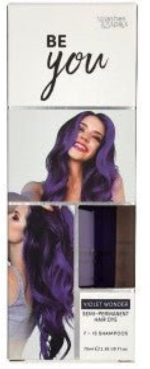 Be You Violet Wonder Semi Permanent Hair Dye - Southwestsix Cosmetics Be You Violet Wonder Semi Permanent Hair Dye Hair Dyes Be You Southwestsix Cosmetics 5060448782635 Violet Wonder Be You Violet Wonder Semi Permanent Hair Dye