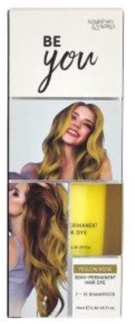 Be You Yellow Rose Semi Permanent Hair Dye - Southwestsix Cosmetics Be You Yellow Rose Semi Permanent Hair Dye Hair Dyes Be You Southwestsix Cosmetics 5060448782697 Yellow rose Be You Yellow Rose Semi Permanent Hair Dye