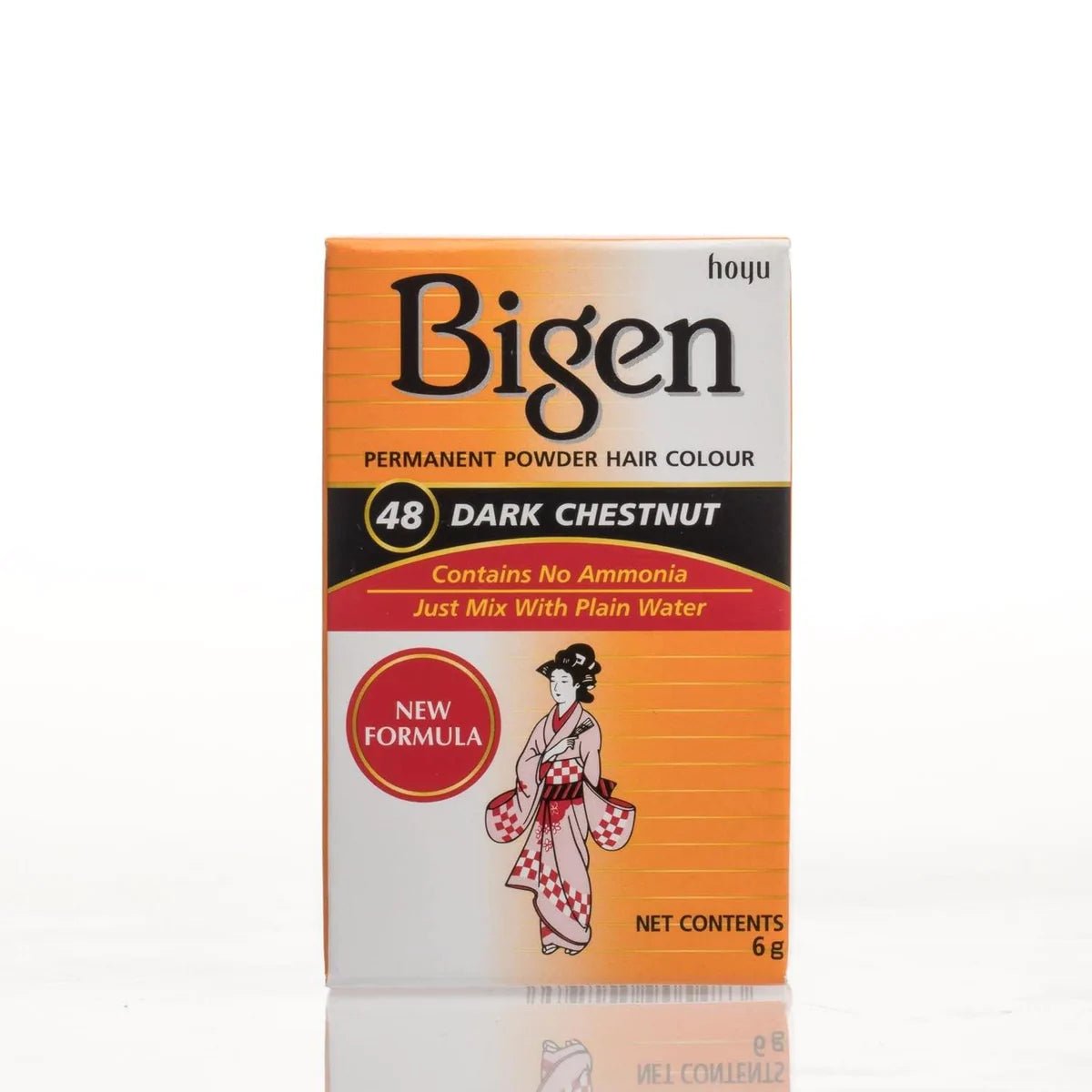 Bigen Permanent Hair Powder - Southwestsix Cosmetics Bigen Permanent Hair Powder Bigen Southwestsix Cosmetics 4987205905483 48 - Dark Chestnut Bigen Permanent Hair Powder