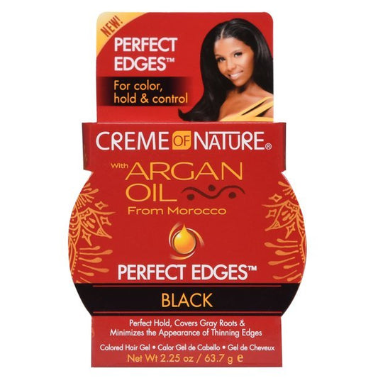 Creme Of Nature Argan Oil Perfect Edges Black 2.25oz - Southwestsix Cosmetics Creme Of Nature Argan Oil Perfect Edges Black 2.25oz Edge Control Creme Of Nature Southwestsix Cosmetics 075724397651 Creme Of Nature Argan Oil Perfect Edges Black 2.25oz