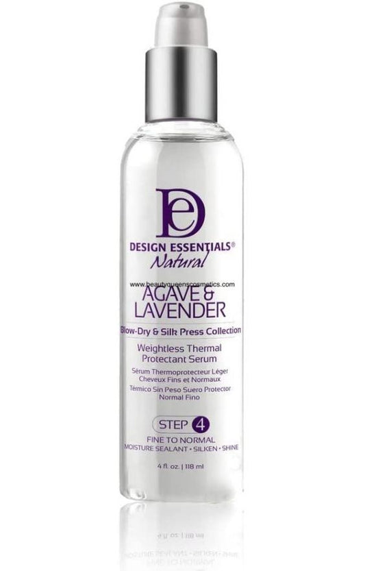 Design Essentials Agave & Lavender Weightless Thermal Protectant Serum 4oz - Southwestsix Cosmetics Design Essentials Agave & Lavender Weightless Thermal Protectant Serum 4oz Thermal Protector Design Essentials Southwestsix Cosmetics Design Essentials Agave & Lavender Weightless Thermal Protectant Serum 4oz