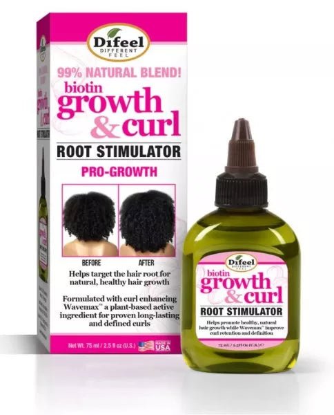 Difeel: Growth & Curl Biotin Root Stimulator - Southwestsix Cosmetics Difeel: Growth & Curl Biotin Root Stimulator Hair Oil Difeel Southwestsix Cosmetics Difeel: Growth & Curl Biotin Root Stimulator