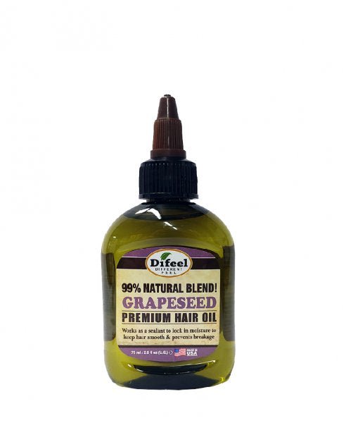 Difeel: Premium Hair Oil - Grapeseed Oil 75ml - Southwestsix Cosmetics Difeel: Premium Hair Oil - Grapeseed Oil 75ml Hair Oil Difeel Southwestsix Cosmetics Difeel: Premium Hair Oil - Grapeseed Oil 75ml