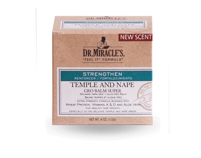 Dr Miracle's Temple & Nape Gro Balm Regular 4oz - Southwestsix Cosmetics Dr Miracle's Temple & Nape Gro Balm Regular 4oz Hair Balm Dr. Miracle's Southwestsix Cosmetics Super Dr Miracle's Temple & Nape Gro Balm Regular 4oz