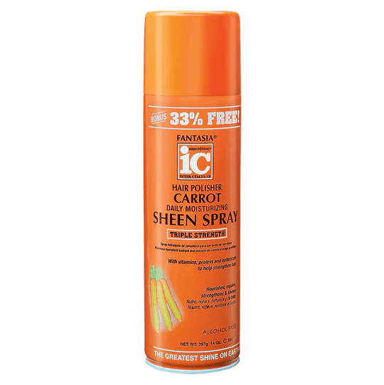 IC Fantasia Carrot Daily Moisturizing Sheen Spray 14oz - Southwestsix Cosmetics IC Fantasia Carrot Daily Moisturizing Sheen Spray 14oz Hair Sheen IC Fantasia Southwestsix Cosmetics IC Fantasia Carrot Daily Moisturizing Sheen Spray 14oz