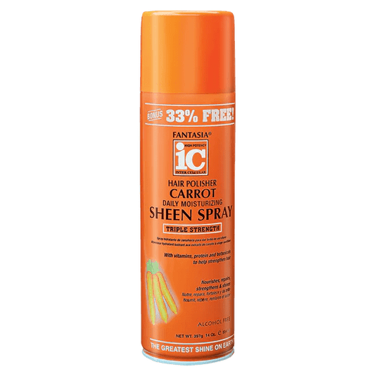 IC Fantasia Carrot Daily Moisturizing Sheen Spray 14oz - Southwestsix Cosmetics IC Fantasia Carrot Daily Moisturizing Sheen Spray 14oz Hair Sheen IC Fantasia Southwestsix Cosmetics IC Fantasia Carrot Daily Moisturizing Sheen Spray 14oz