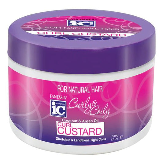 IC Fantasia Curly & Coily Coconut & Argan Oil Curl Custard 12oz - Southwestsix Cosmetics IC Fantasia Curly & Coily Coconut & Argan Oil Curl Custard 12oz Curl Custard IC Fantasia Southwestsix Cosmetics IC Fantasia Curly & Coily Coconut & Argan Oil Curl Custard 12oz