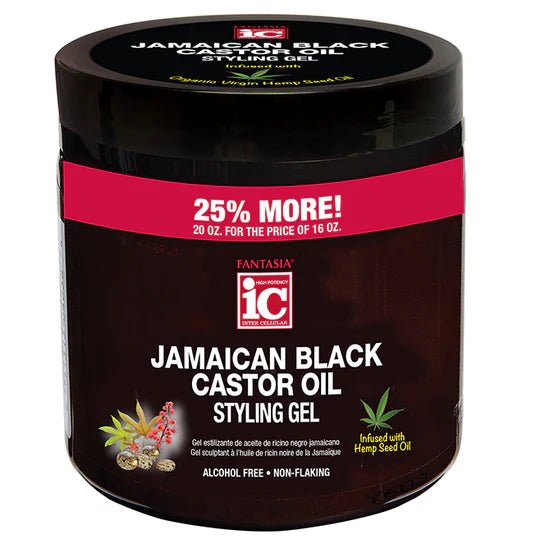 IC Fantasia Jamaican Black Castor Oil Styling Gel 20oz - Southwestsix Cosmetics IC Fantasia Jamaican Black Castor Oil Styling Gel 20oz Styling Gel IC Fantasia Southwestsix Cosmetics IC Fantasia Jamaican Black Castor Oil Styling Gel 20oz