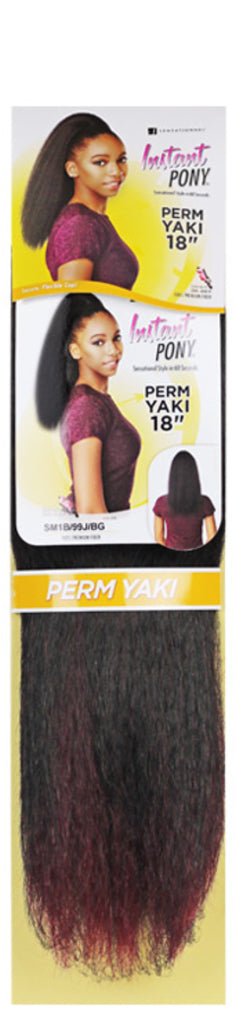 Instant Pony Perm Yaki 18” - Southwestsix Cosmetics Instant Pony Perm Yaki 18” Ponytail Sensationnel Southwestsix Cosmetics Instant Pony Perm Yaki 18”