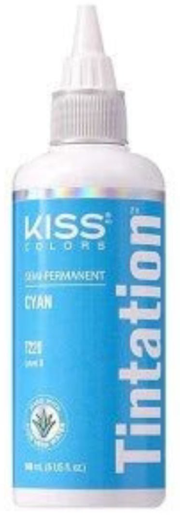 Kiss Colors Tintation Semi Permanent Cyan T220 - Southwestsix Cosmetics Kiss Colors Tintation Semi Permanent Cyan T220 Hair Colour Kiss Southwestsix Cosmetics 7 31509 75412 4 Kiss Colors Tintation Semi Permanent Cyan T220