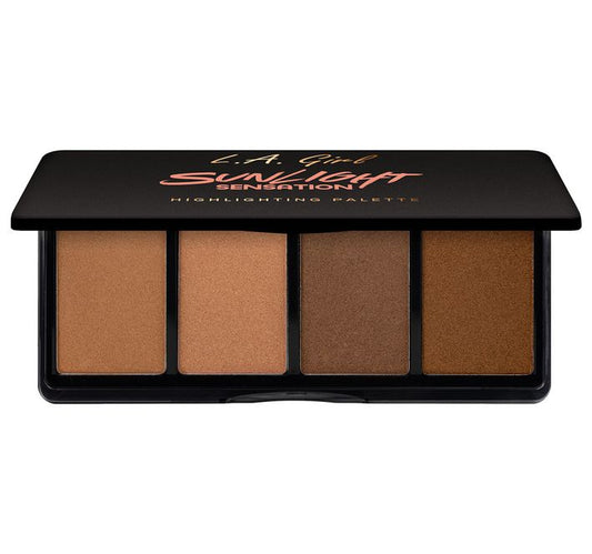 La Girl Fanatic Highlighter Palette - Sunlight Sensation - Southwestsix Cosmetics La Girl Fanatic Highlighter Palette - Sunlight Sensation Eye Shadow LA Girl Southwestsix Cosmetics La Girl Fanatic Highlighter Palette - Sunlight Sensation