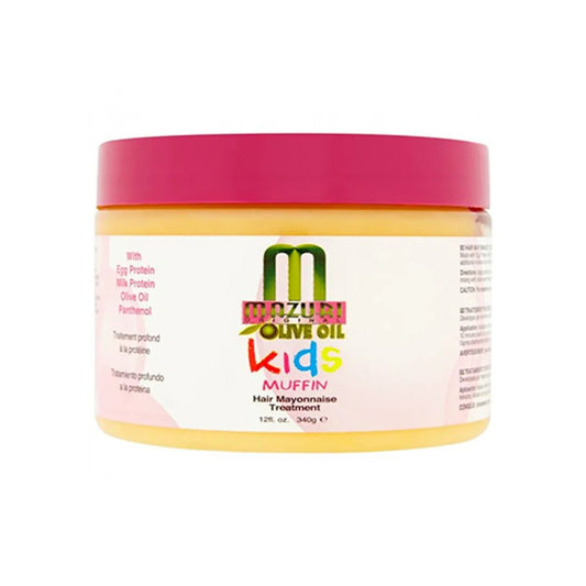 Mazuri Kids Olive Oil Muffin Hair Mayonnaise Treatment 340g - Southwestsix Cosmetics Mazuri Kids Olive Oil Muffin Hair Mayonnaise Treatment 340g Mazuri Southwestsix Cosmetics 5060310391309 Mazuri Kids Olive Oil Muffin Hair Mayonnaise Treatment 340g