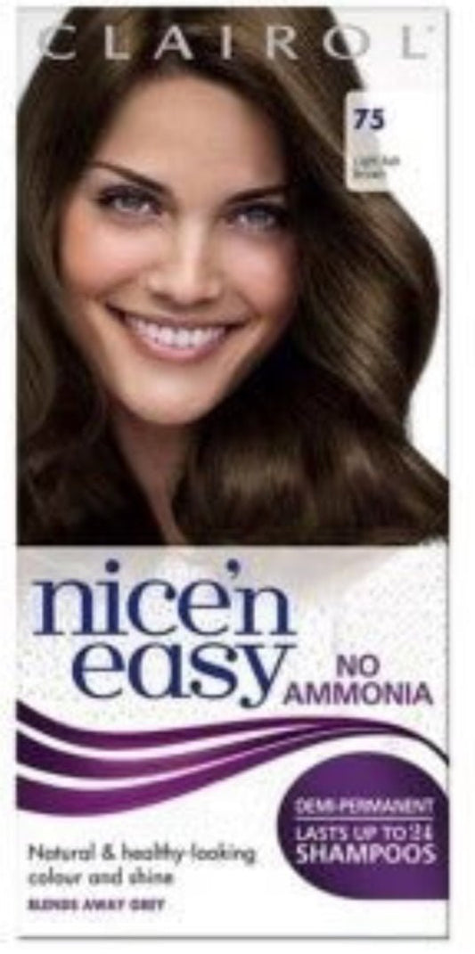 Nice N Easy Demi Permanent Color 75 Light Ash Brown - Southwestsix Cosmetics Nice N Easy Demi Permanent Color 75 Light Ash Brown Hair Colour Clairol Southwestsix Cosmetics Nice N Easy Demi Permanent Color 75 Light Ash Brown