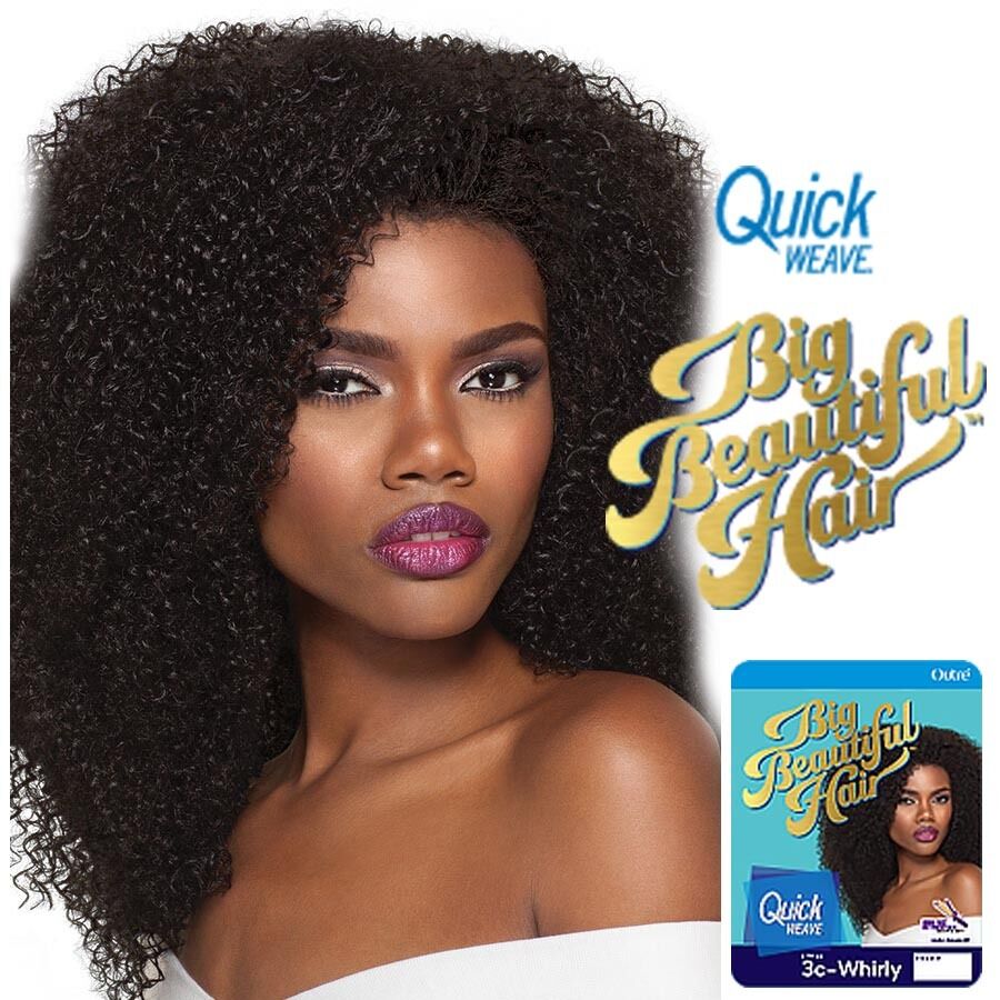 Outre Big Beautiful Hair Quick Weave 3C Whirly (Synthetic Half Wig) - Southwestsix Cosmetics Outre Big Beautiful Hair Quick Weave 3C Whirly (Synthetic Half Wig) Wigs Outre Southwestsix Cosmetics S1B/30 Outre Big Beautiful Hair Quick Weave 3C Whirly (Synthetic Half Wig)