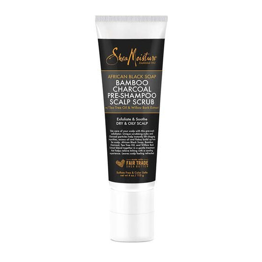 Shea Moisture African Black Soap Bamboo Charcoal Pre-Shampoo Scrub - Southwestsix Cosmetics Shea Moisture African Black Soap Bamboo Charcoal Pre-Shampoo Scrub Pre-Shampoo Shea Moisture Southwestsix Cosmetics Shea Moisture African Black Soap Bamboo Charcoal Pre-Shampoo Scrub