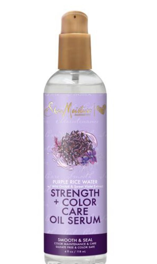 Shea Moisture Purple Rice Water Strength & Colour Care Oil Serum - Southwestsix Cosmetics Shea Moisture Purple Rice Water Strength & Colour Care Oil Serum Hair Serum Shea Moisture Southwestsix Cosmetics Shea Moisture Purple Rice Water Strength & Colour Care Oil Serum