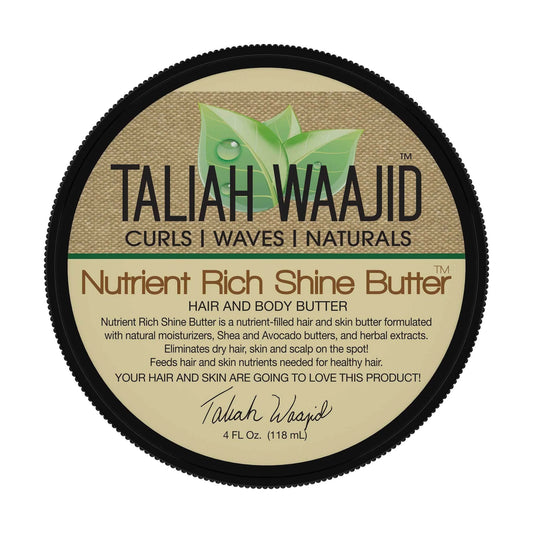 Taliah Waajid Nutrient Rich Shine Butter 4oz - Southwestsix Cosmetics Taliah Waajid Nutrient Rich Shine Butter 4oz Hair Butter Taliah Waajid Southwestsix Cosmetics 815680007382 Taliah Waajid Nutrient Rich Shine Butter 4oz