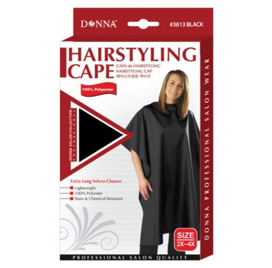 Titan Donna Hair Styling Cape - Southwestsix Cosmetics Titan Donna Hair Styling Cape Accessories Titan Donna Southwestsix Cosmetics Black M Titan Donna Hair Styling Cape