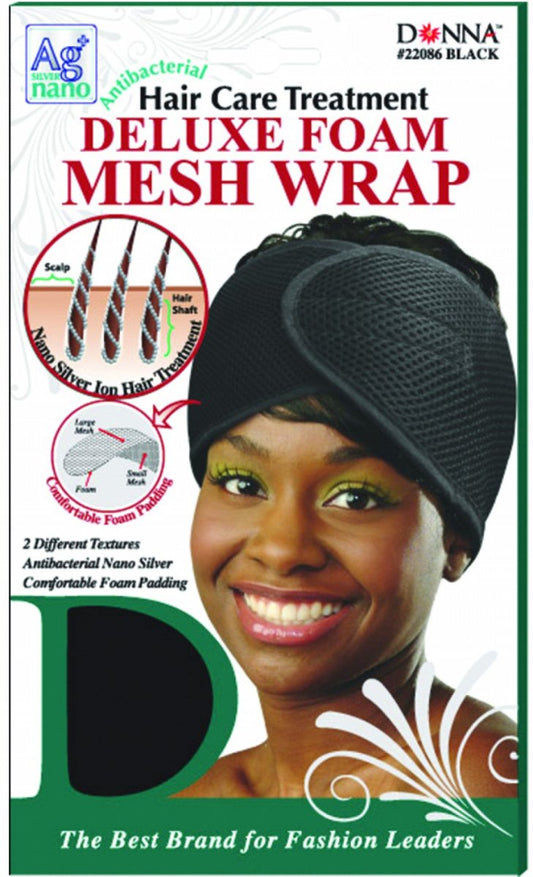 Titan Donna Hair Treatment Deluxe Foam Mesh Wrap - Southwestsix Cosmetics Titan Donna Hair Treatment Deluxe Foam Mesh Wrap Accessories Titan Donna Southwestsix Cosmetics Black Titan Donna Hair Treatment Deluxe Foam Mesh Wrap