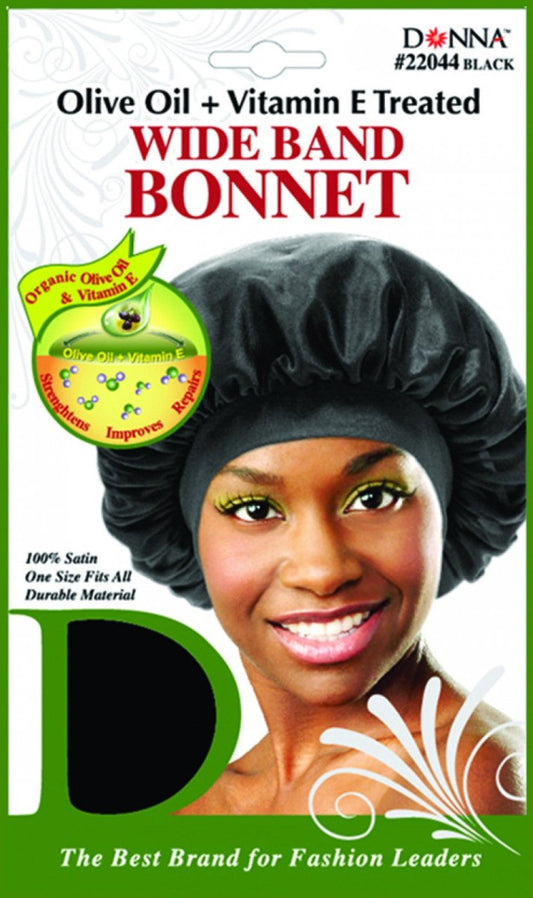 Titan Donna Olive Oil and Vitamin E Treated Wide Band Bonnet - Southwestsix Cosmetics Titan Donna Olive Oil and Vitamin E Treated Wide Band Bonnet Accessories Titan Donna Southwestsix Cosmetics 658302220444 Titan Donna Olive Oil and Vitamin E Treated Wide Band Bonnet